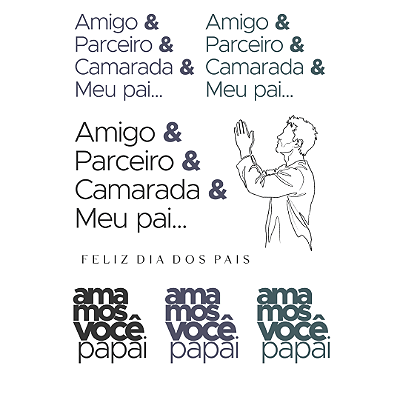 DTF Têxtil Cartela 13x18cm Entre Cedros c/ 8 desenhos