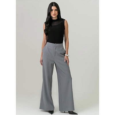 CALÇA DE ALFAIATARIA CINZA CLARO 38