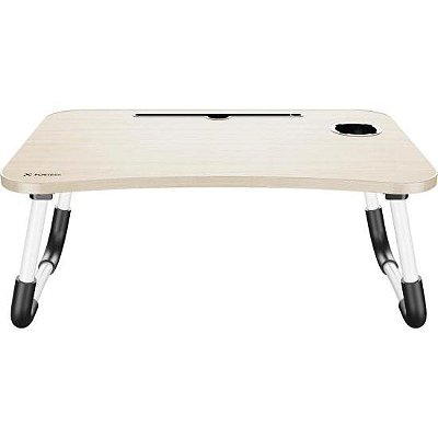 Mesa para Notebook Portátil Fortrek Lapdesk com Gaveta Embutida Madeira