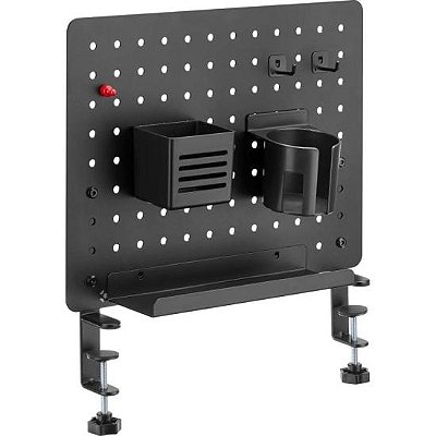 Pegboard Office Painel Organizador Fortrek Grid Space 42x48 Preto
