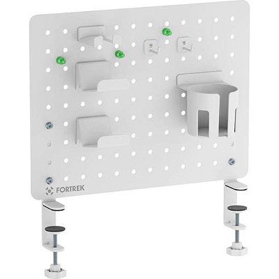 Pegboard Gamer Painel Organizador Fortrek Grid Space 42x48 Branco