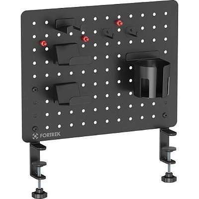 Pegboard Gamer Painel Organizador Fortrek Grid Space 42x48 Preto