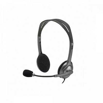 Headset Logitech H111 Cinza