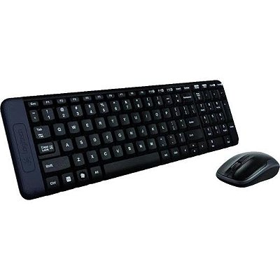 Kit Teclado e Mouse sem Fio MK220 Preto LOGITECH