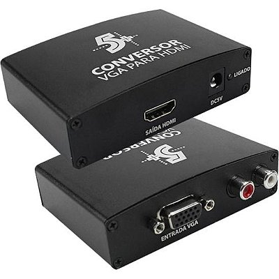 Conversor de Vídeo Vga X Hdmi 5+