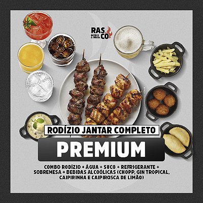 Rodízio Jantar Completo - Premium