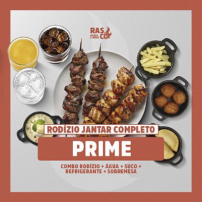 Rodízio Jantar Completo - Prime