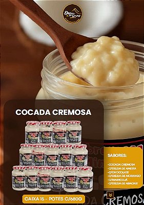 Cocada Cremosa - Sabores Diversos - Pote 680gr