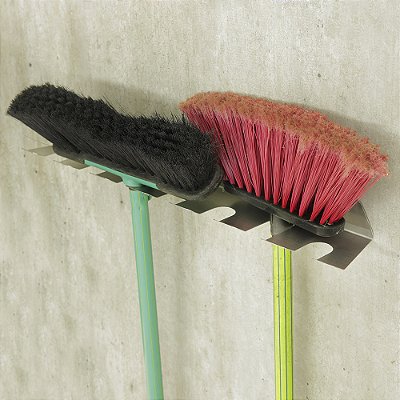 Suporte para Vassouras e Rodinhos em Inox