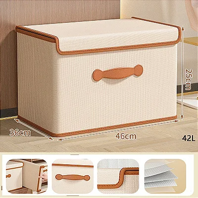 Caixa de armazenamento de brinquedos de roupas dobrável