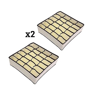 Kit 2 Organizadores Tnt Colmeia Gaveta 24