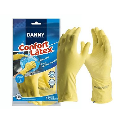 Luva Para Limpeza Confort Látex - Danny.