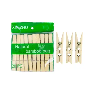 Prendedor de Bambu 20pçs