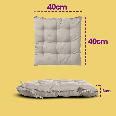 Assento Para Cadeira Tecido Oxford Liso 100% Poliéster