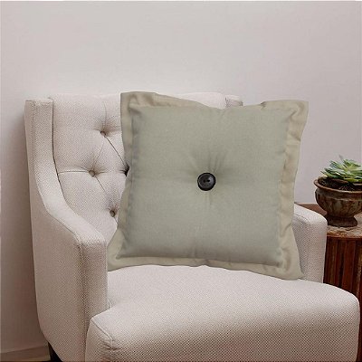 Kit 2 Almofadas Decorativas de Botão