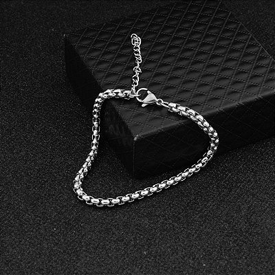 Pulseira Masculina Aço Inoxidável  Chain