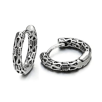 Brinco Masculino Argola Cobra - PAR