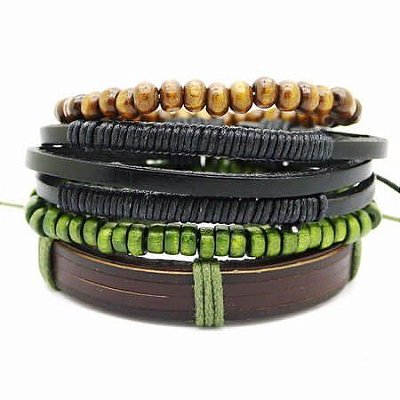 Mix De Pulseiras Masculinas Amazônia- 4 peças