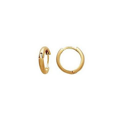 Kit Segundo Furo Argola lisa folheada a ouro 18k - 2 peças