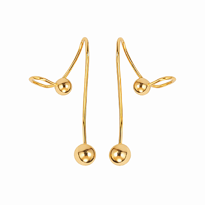 Brinco Globe Dourado Coleção Futurx - PAR