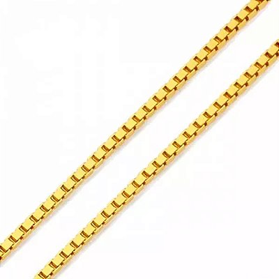 Corrente Veneziana Grossa 0.6mm Folheado 18k