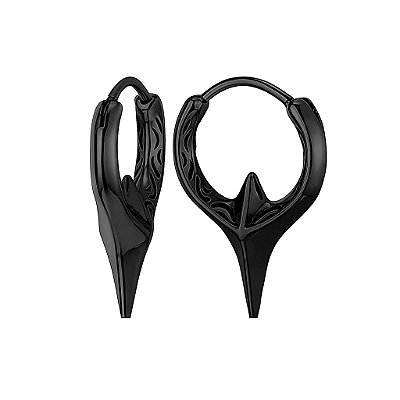 Brinco Masculino Argola Asgard  PRETO - PAR