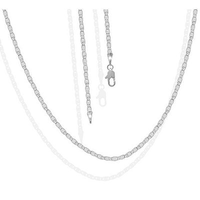 Corrente de Prata Palito 2mm 70cm - Prata 925