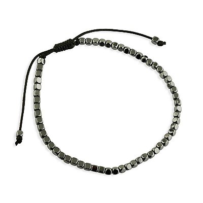 Pulseira Masculina MiniCubos Hematita