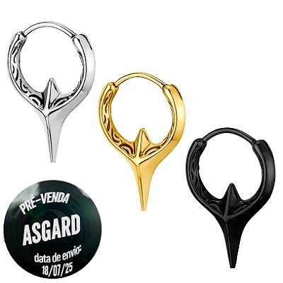 Brinco Argola Asgard - KIT com 3 peças / 3 cores