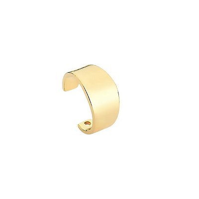 Piercing Clip de Encaixe Folheado a Ouro 18k Reto (1Peça)