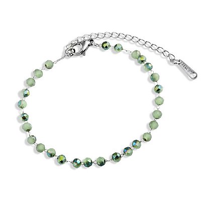 Pulseira Masculina Verde Cristal