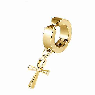 Brinco Ankh Dourado Pressão - PAR