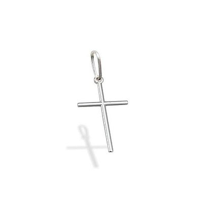 Pingente de Prata 925 Cruz Simples