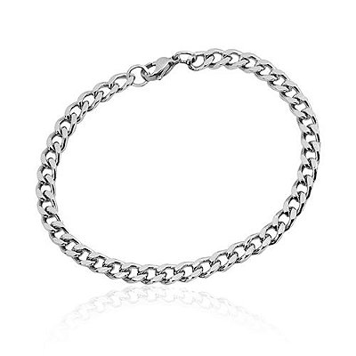 Pulseira Masculina Aço Inoxidável Grumet 21cm