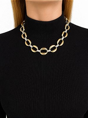 Corrente elo e strass G