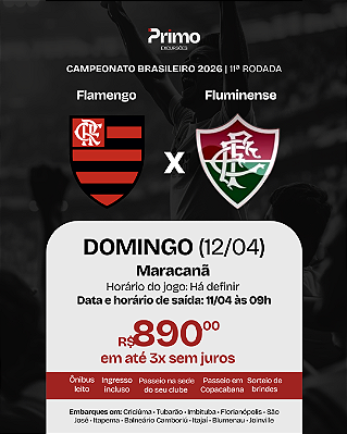 Flamengo x Fluminense Brasileirão Maracanã