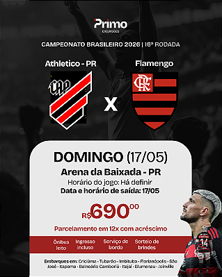 Athletico PR x Flamengo Brasileirão Arena da Baixada