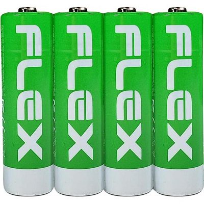 Pilha Recarregável AA 1.5V 3000mAh (C/4 Pilhas) Flex