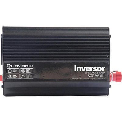 Inversor Automotivo HAYONIK MSW1103 Onda Modificada 300W 12V/127V