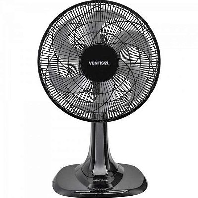 Ventilador de Mesa Ventisol Turbo 6 30cm Preto/Cinza 220v