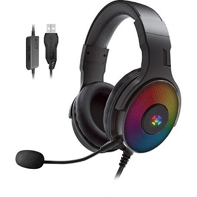 Headset Gamer Fortrek Cruiser 7.1 USB RGB Preto [F002]