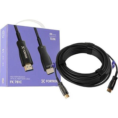 Cabo HDMI Fibra Óptica 4k FK 781C 10m Fortrek [F002]
