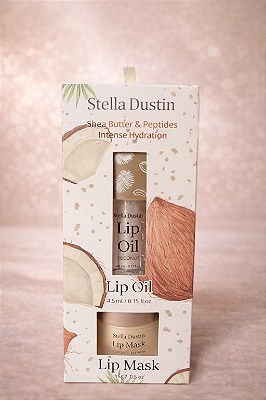 Hidratante Labial Stella Dustin Coconut Lip Care Set