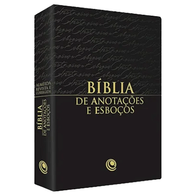 Bíblia Para Anotações e Esboços - Preta