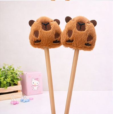 Caneta Capivara Fofa Pelúcia