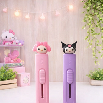 Estilete Sanrio Retrátil - My Melody e Kuromi