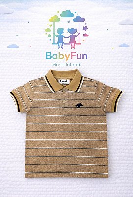 Camiseta Polo Mundi Super Estilosa e Confortável Para os Pequenos