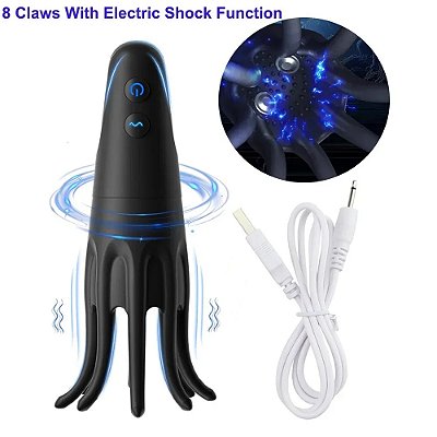 Masturbador Octopus masculino com pontas flexíveis