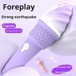 Vibrador em formato de sorvete