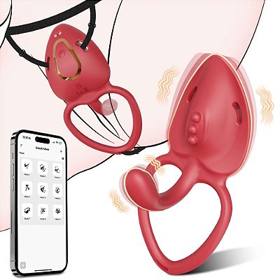 Anel peniano casal controle via aplicativo